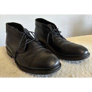 DUNHAM Men’s Leather High Black Dress Shoe Size 8.5